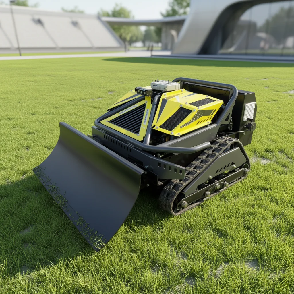 

Heavy Duty All Terrain Remote Control Crawler Mower Tracked Slope Lawn Grass Cutter for Farm Garden