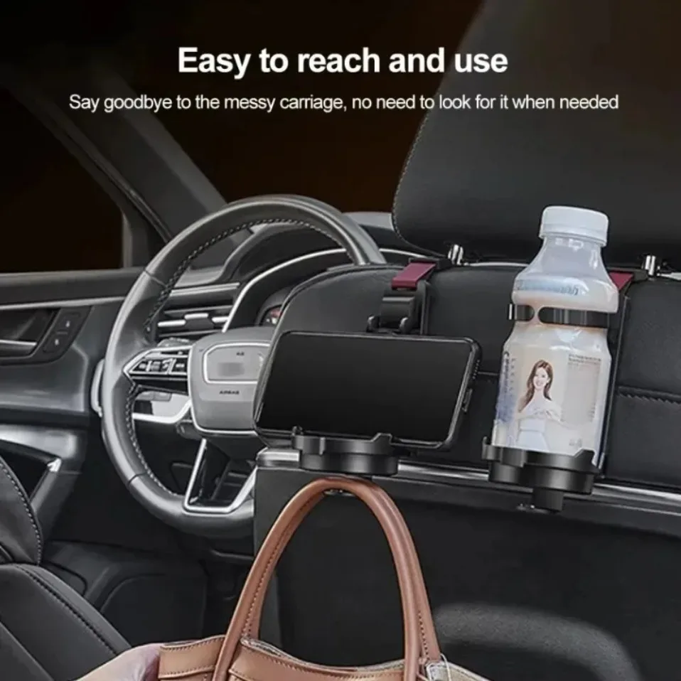 3 In 1 Car Cup Holder Air Vent Universal Adjustable Drink Rack Stand for Water Bottles Ashtray Anti-Shake Stable Auto Organizer