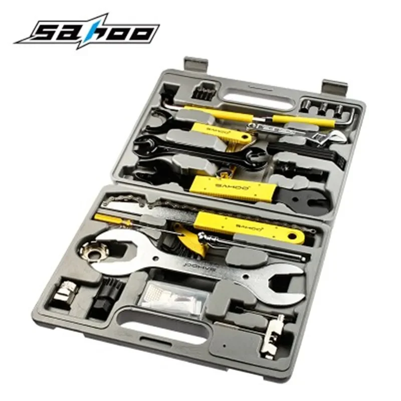 

SAHOO 21275 Professional 44 Part Cycling Bicycle Tools Set Bike Repair Kit Tool Accessories Freewheel remover
