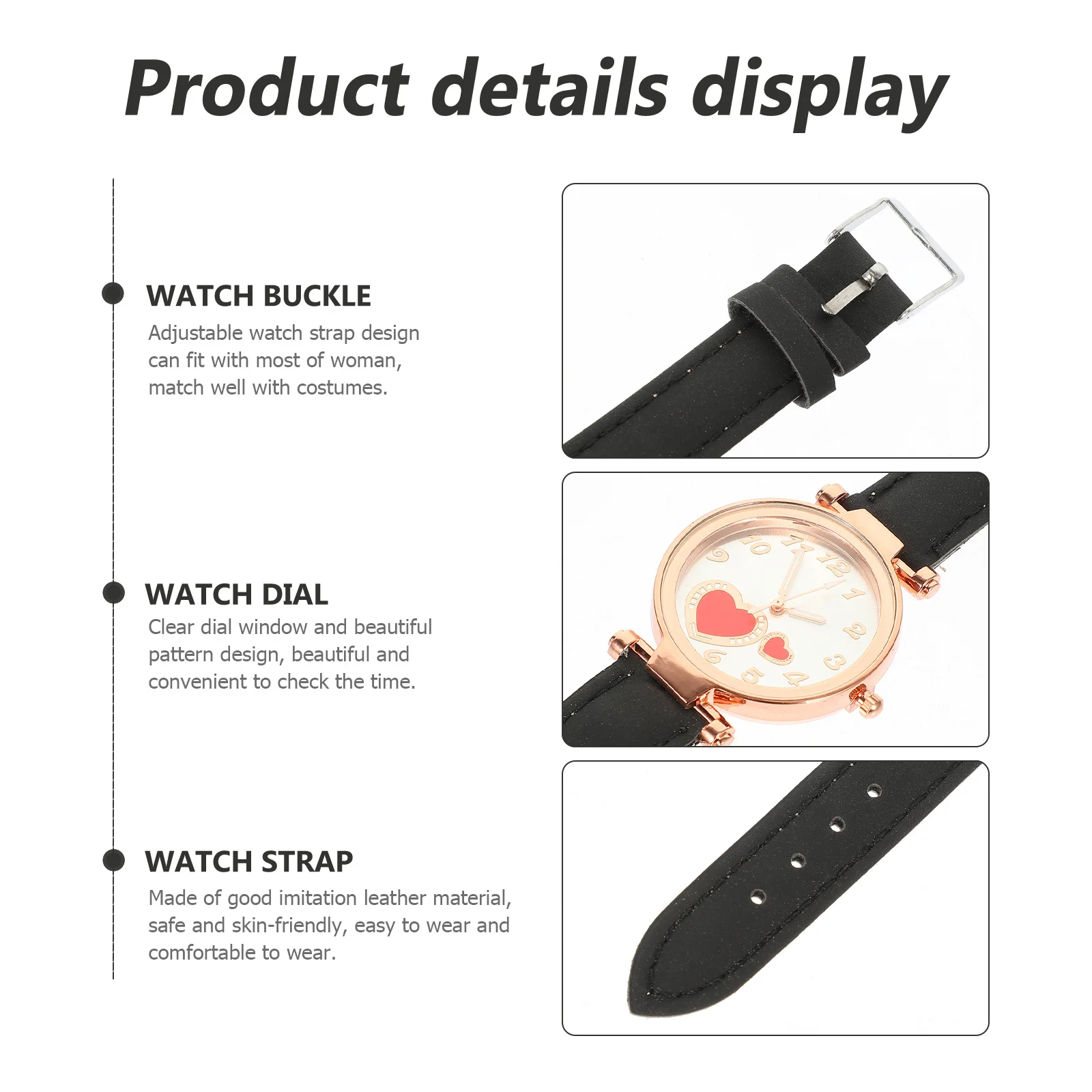 

Delicate Women Watch Adjustable Strap Design Durable Material Versatile Fashion Styles Work School Daily Life Gift Idea
