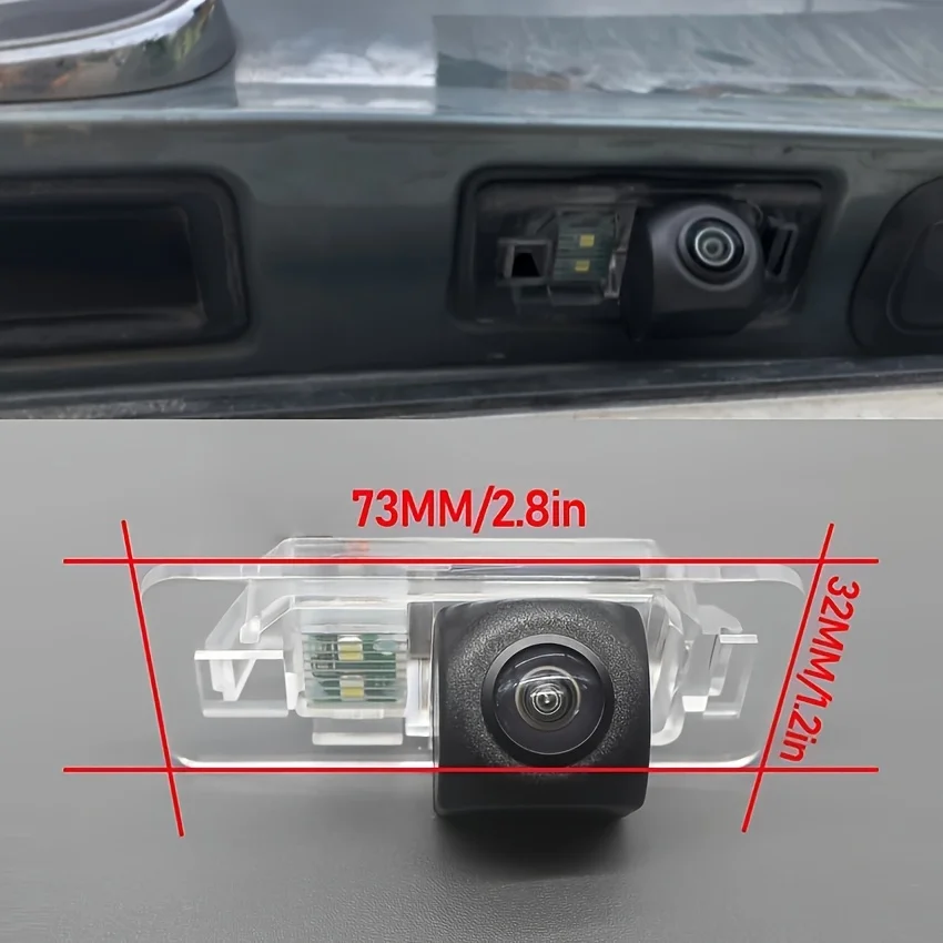 High-Definition Rearview Camera for Featuring Parking Assistance, Full-Color Night Vision, Designed for Various for Bmw