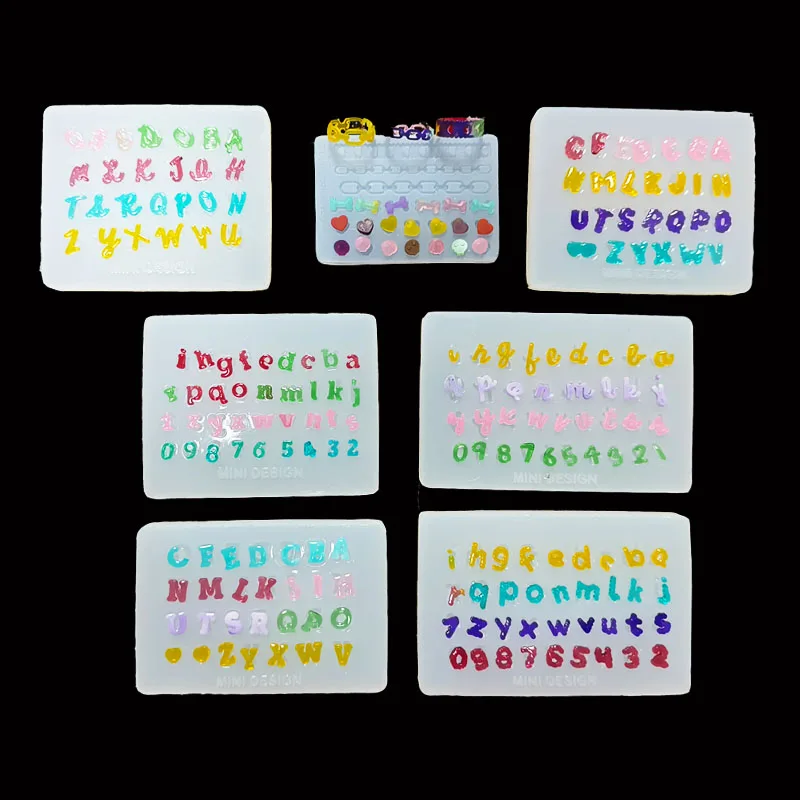 DIY Letter Number Resin Mold Jewelry Mold Jewelry Accessories