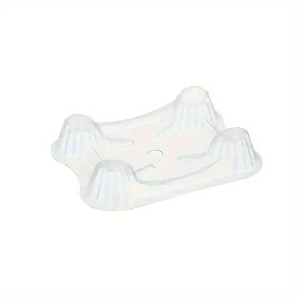 20/50Pcs Plastic Watermelon Holder Thickened Anti-Rotten Design Plastic Planting Pad Transparent Round Groove Shape