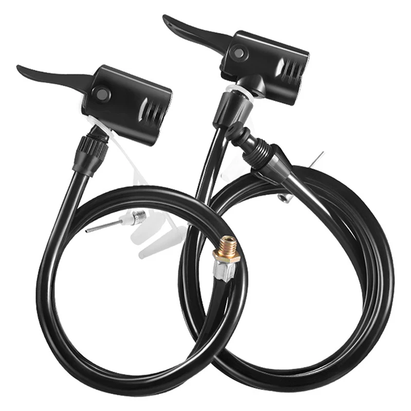 Bomba de ar de bicicleta, tubo de extensão, mangueira de bicicleta, conector de bomba de ar, inflador de pneus, acessórios, mangueira de bomba