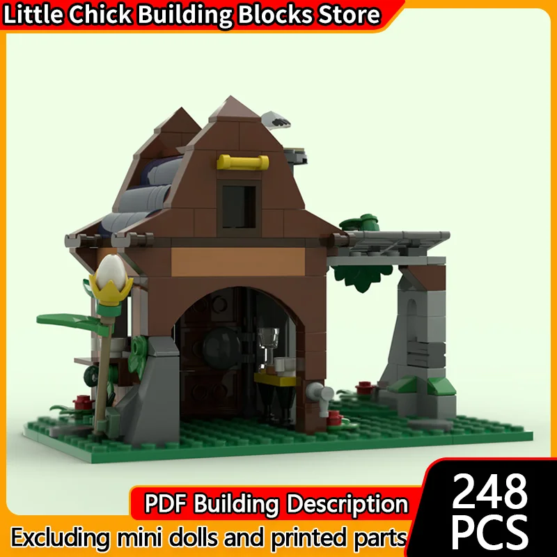 

City Street View Model MOC Building Bricks Guarded Tea House Modular Technology Children Holiday Gifts Assemble Toys Suit