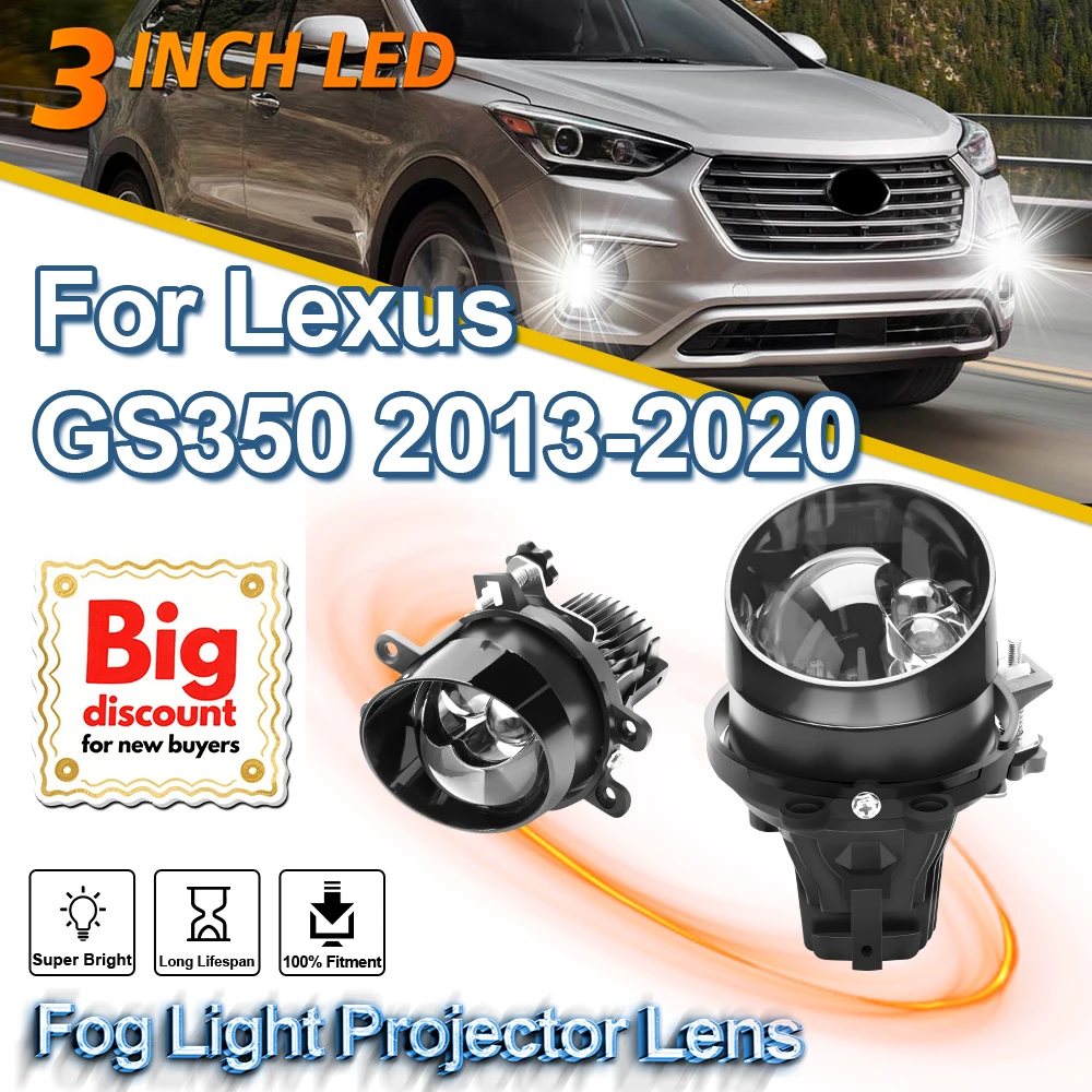 

ROADSUN 3,0-дюймовый автомобильный противотуманный фонарь, линза проектора в сборе, светодиодная противотуманная фара, автомобильные аксессуары для Lexus GS350 2013 2014 2015-2020
