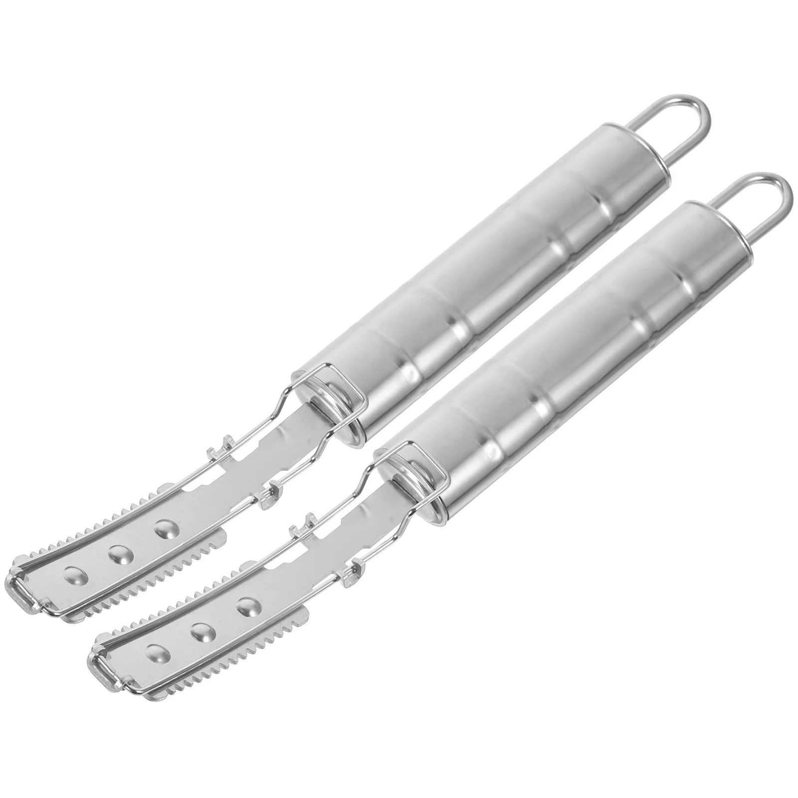 

2Pcs Premium Pig Hair Scraping Knife Rustproof Metal Tool for Removing Wool Efficiently on Farms Households and Butcher