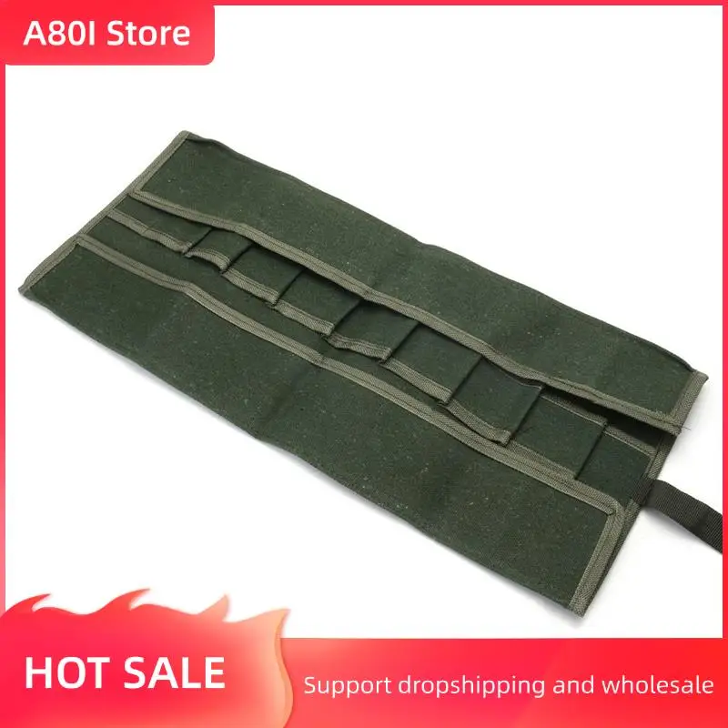

A80I 3Pcs 600X430mm Japanese Bonsai Tools Storage Package Roll Bag Canvas Tool Set Case