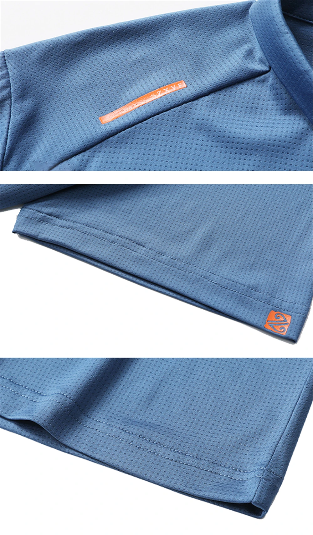 1/4 Zip Men's UPF 50+ Sun Protection Shirts Swim Lightweight Quick Dry Short Sleeve T-Shirts for Athletic Fishing Pullover Tops