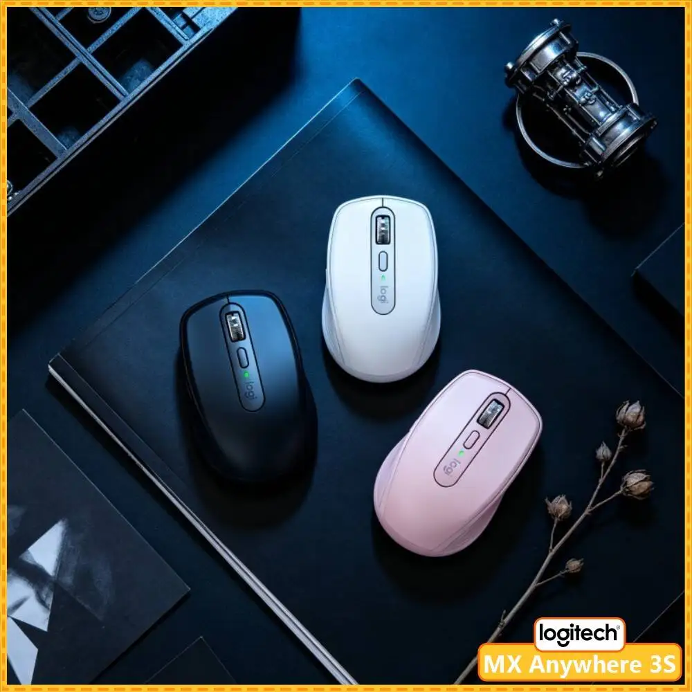 Pro MX Anywhere 3S - 8K DPI, MagSpeed Scroll, 3-Device Sync, Ideal for Pet Blogger & Home Studio Office Work