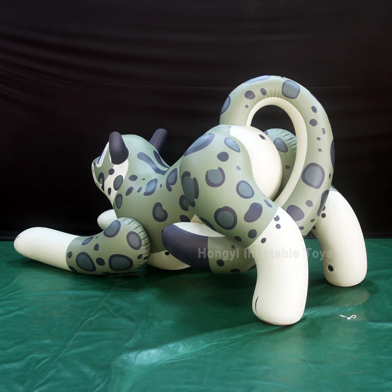 Hongyi Giant Inflatable Green Leopard Cartoon Toy PVC Decoration Promotion Display