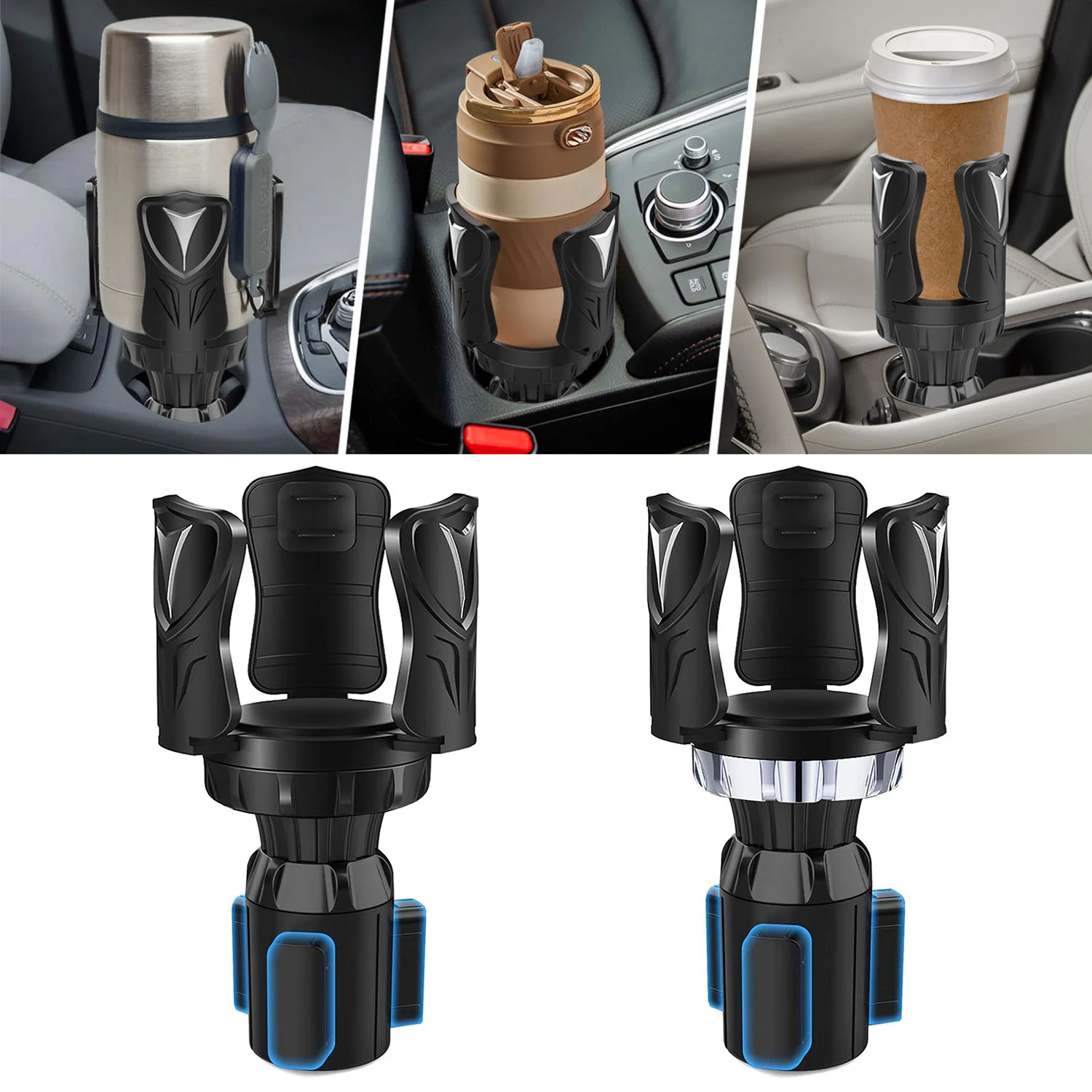 Cup Holder Expander for Car Expandable Multifunctional Car Cup Holder Suitable for Coffee Water Juice Tea