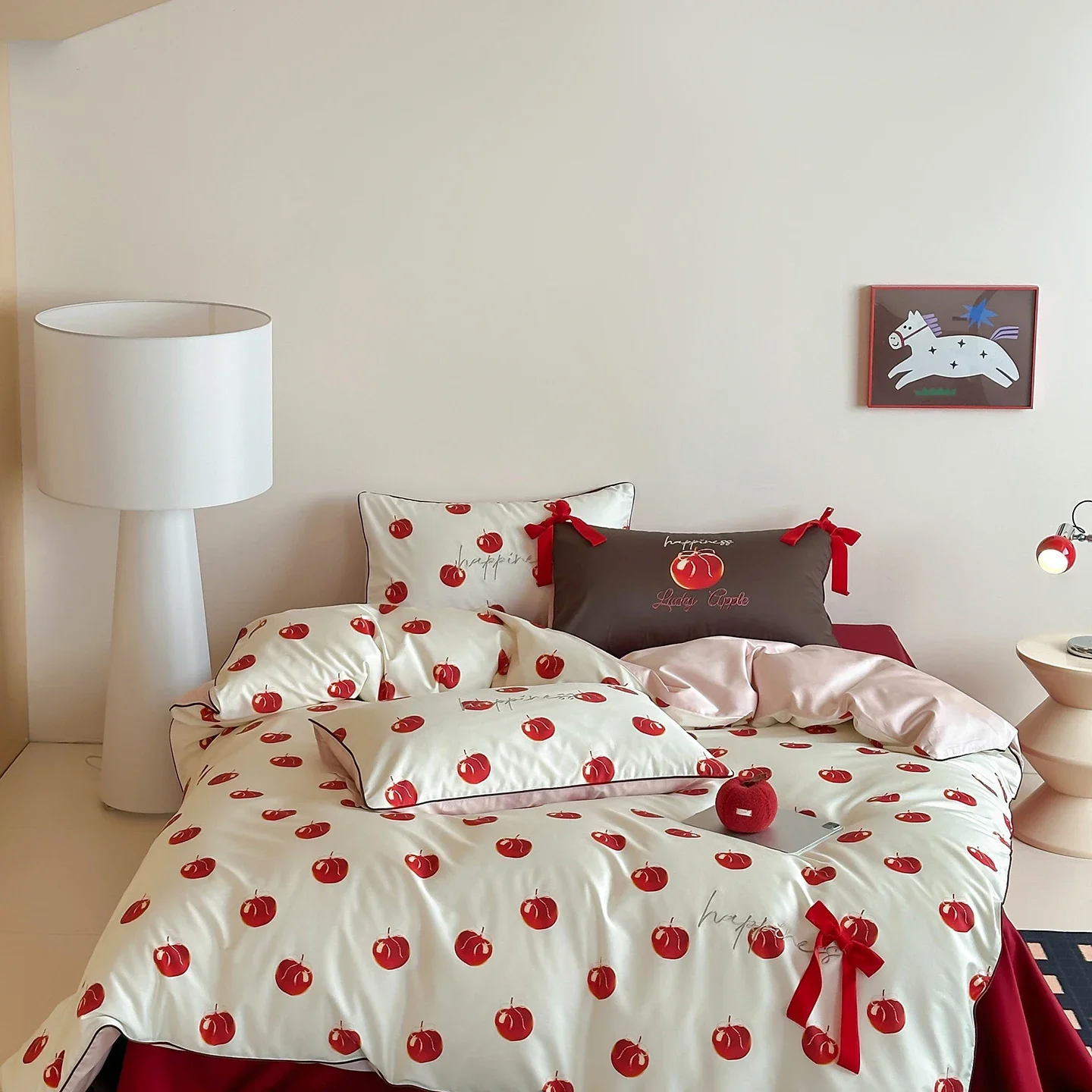 New Digital Printing 100s Cotton Bedding Set Queen High-end Embroidered Duvet Cover Set with Bed Sheets Quilt Cover Pillowcases