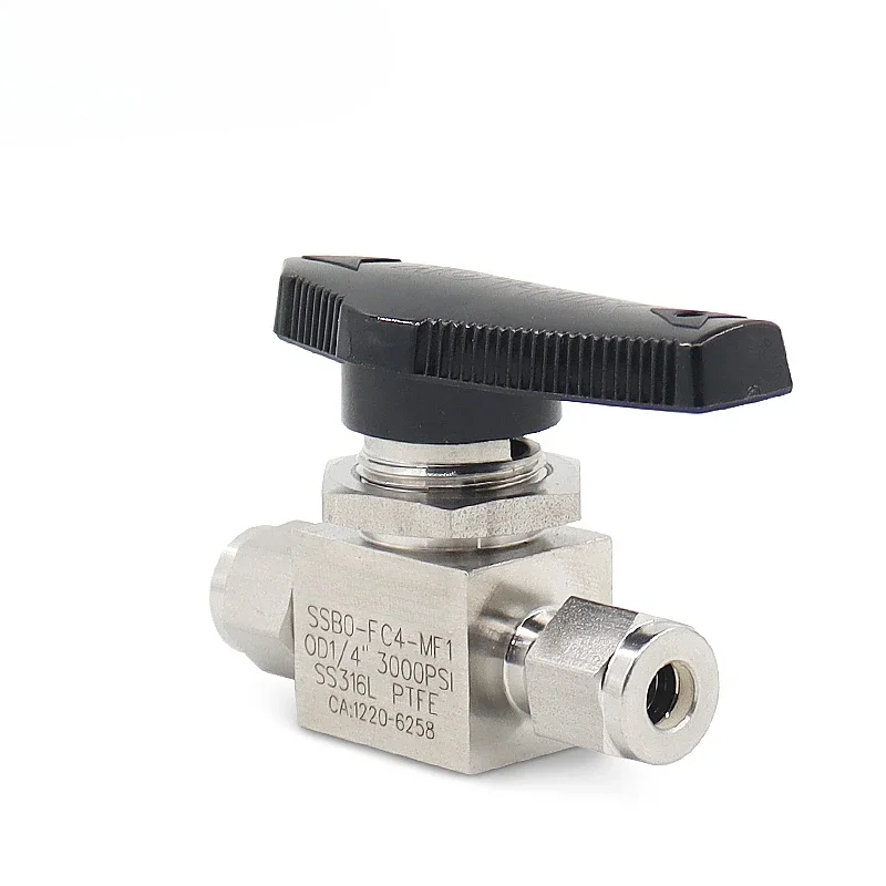 Card Sleeve Straight Through Integrated Ball Valve Stainless Steel 316L Integral Ball Valve 3000PSI