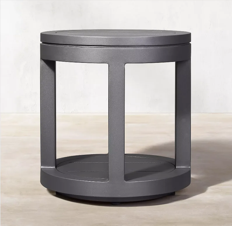 #  Green Wholesale Outdoor Garden Furniture Metal Aluminum Side Table