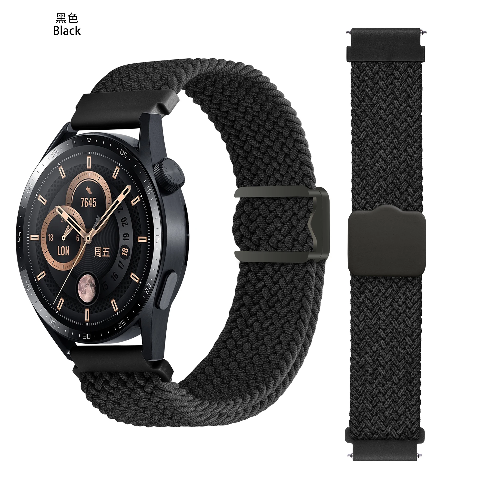 สายไนลอนห่วงยืดแม่เหล็ก18/20/22มม. สำหรับ Garmin Forerunner 265 265S 255 255S 245 645 55 /vivoactive 5 4 4S /venu 3S