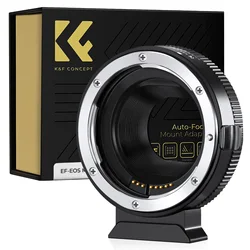 K&F Concept Lens Adapter EOS to EOS M II Auto Focus for Canon EF EFS Mount Lens to Canon EOS M M1 M2 M3 M5 M6 M50 M100 Camera