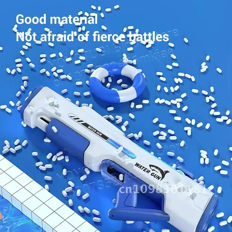 새로운 전기 물총 수동 및 자동 통합 장난감 물 어린이를위한 야외 총 재생 성인 및 장난감 여름 물