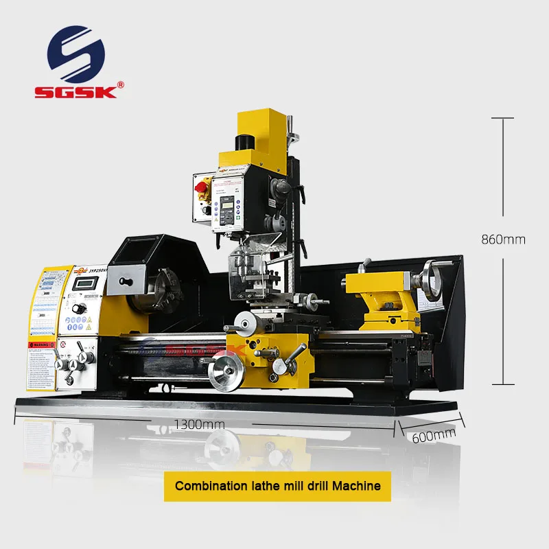 Mini  Lathe Mill Combo JYP250VF Metal 3 in 1 Lathe Machine