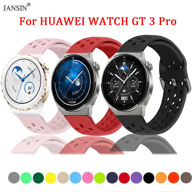 Silicone Band For HUAWEI WATCH GT 3 Pro 43mm 46mm Smartwatch Sports Strap Bracelet For Huawei Watch GT3 Pro Watchband Correa