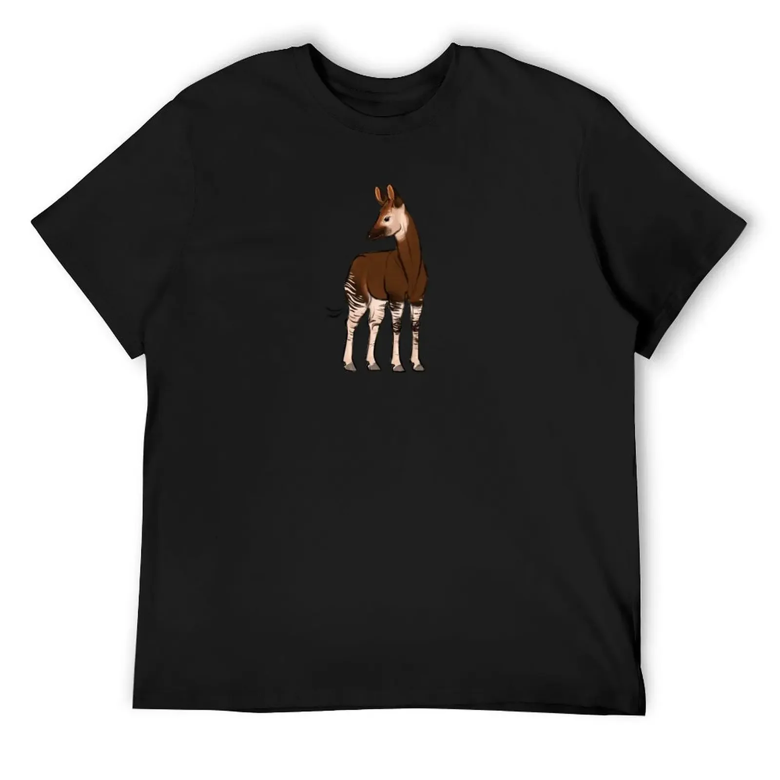 friendly okapi T-Shirt blue archive graphics plus size tops men t shirt