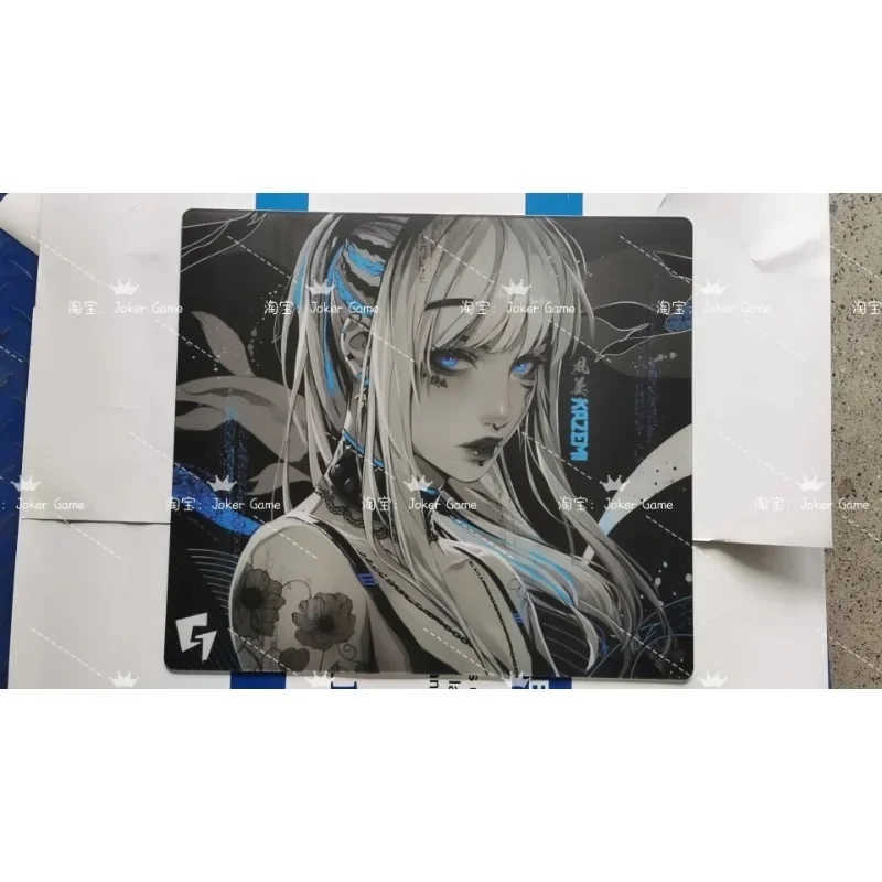 GLSSWRKA Akari Kamzei Alas Mouse Kaca FPS Gaming Edisi Salinan Kaca Tempered Alas Mouse Halus Alas Mouse Kustom Tahan Lama Hadiah
