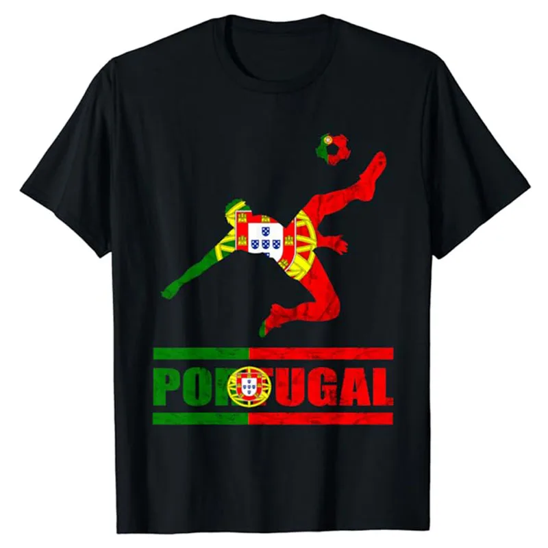 

Portuguese Flag Portugal Soccer Portuguese Pride Portugal T-Shirt Humor Funny Football Lover Portuguese Team Fans Sports Clothes