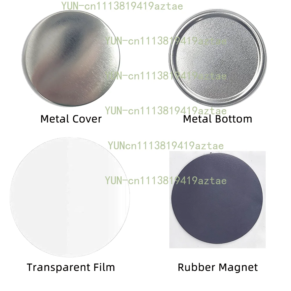 58Mm 2.25in optical magnet round magnet maker kit, including knives and 100 sets of home decoration magnet materials