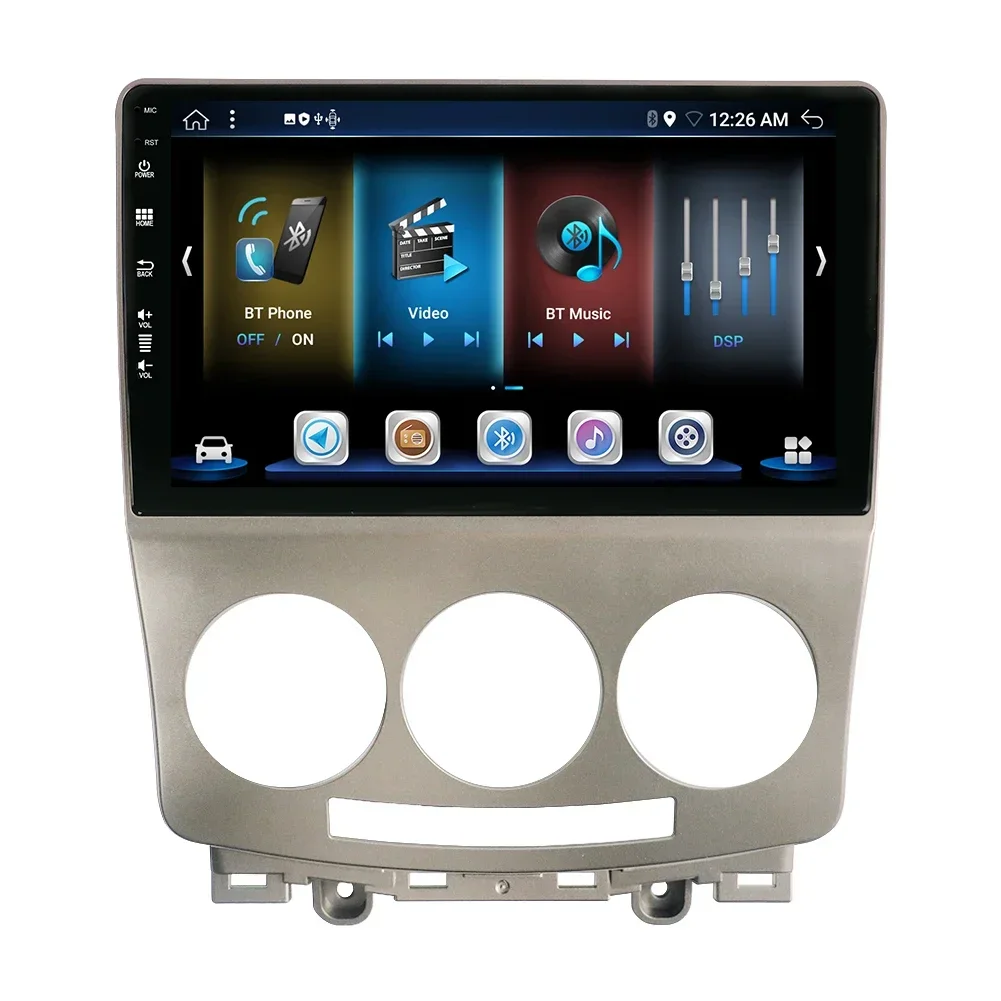 9inch Android12 Auto Radio Audio Mp5 2 Din 360 Degree Reversing Image TV Box OBD2 WiFi Car DVD Player for Mazdas 5