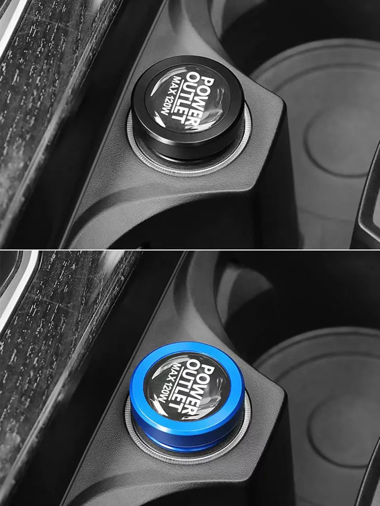 Auto Sigarettenaansteker Cover Plug Stofdichte Cap Universele metalen Knop Decoratie Cap Automotive Voertuigen Sigarettenaansteker Cover - afbeelding 2