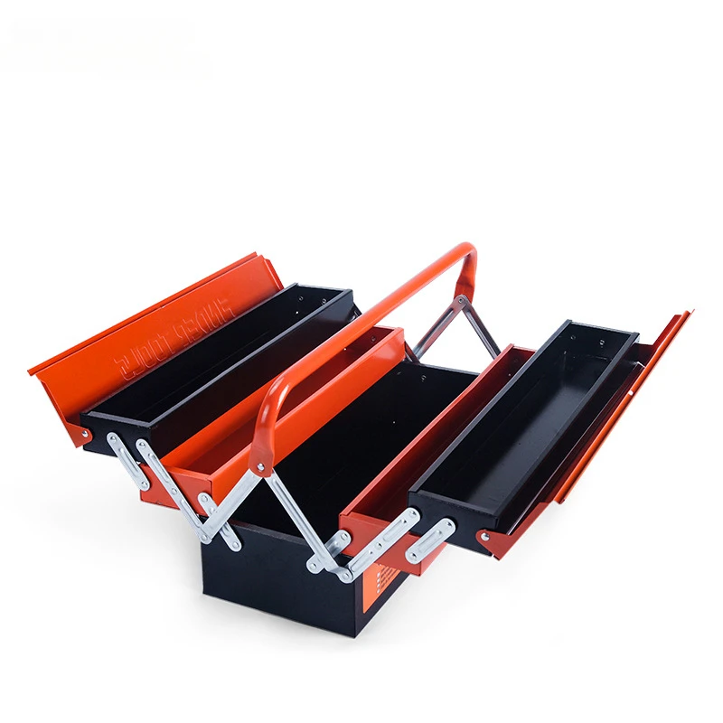 Three Layers Tool Box Iron Tool Box Professional Shockproof for Mechanic Accessories Organizer Drawers Multifunctional Metal