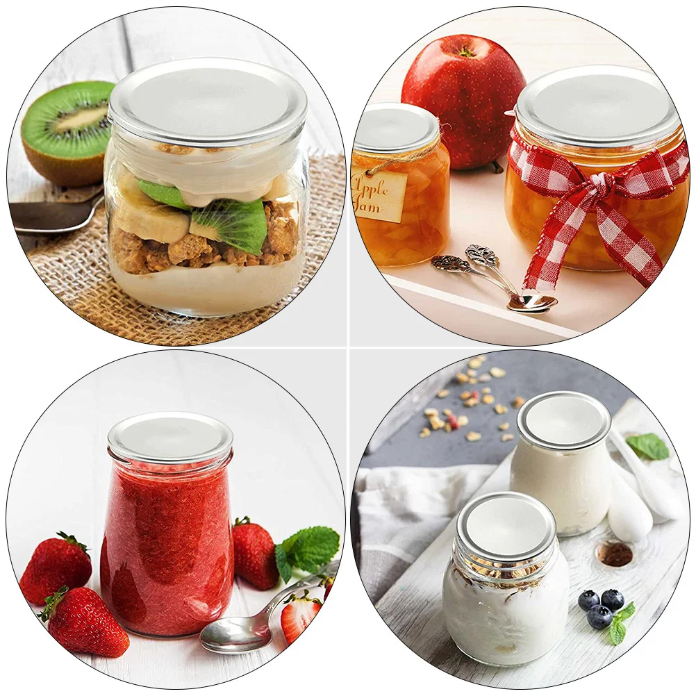 24 Pcs Mason Jar Lids Tinplate Cover Storage Can Ordinary Secure Cup Jars Accessories Reusable Canning Caps