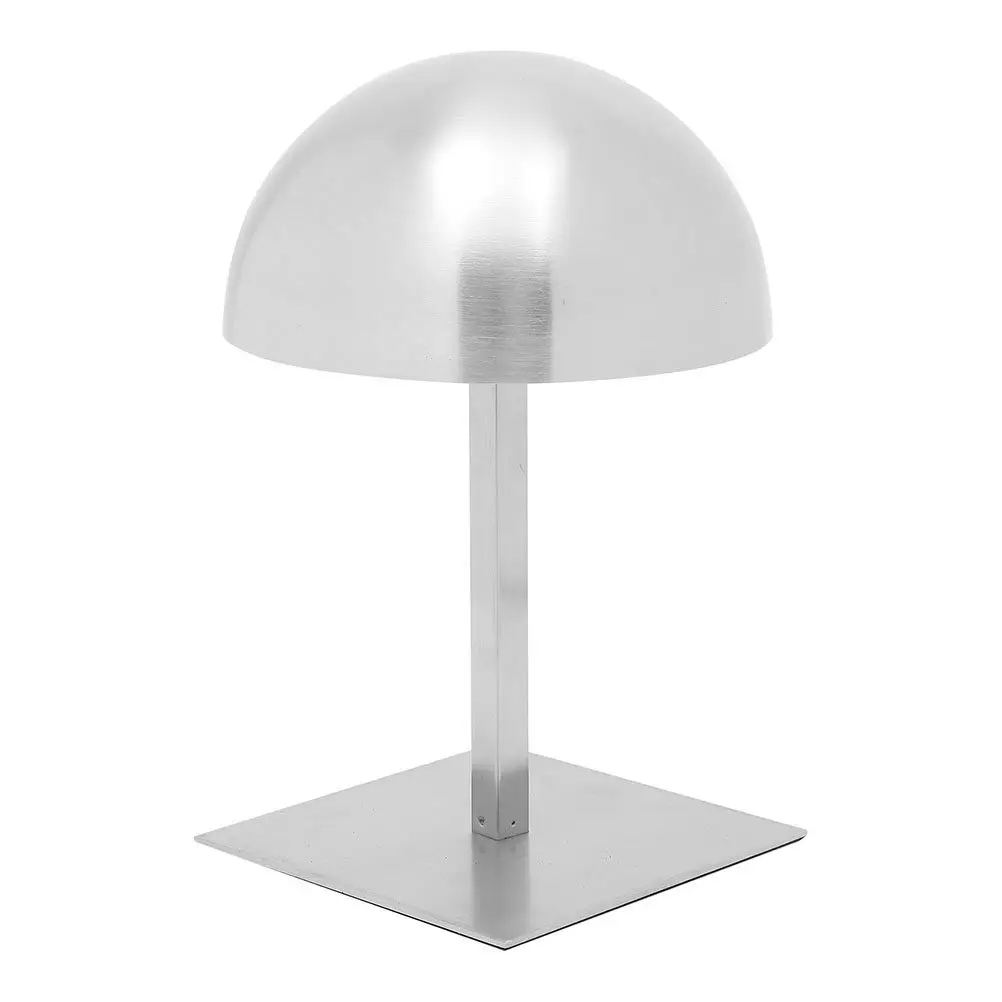 Desktop Adjustable Stainless Steel Hat Stand Hat Display Holder for Salons Shops Boutiques Caps Helmets Wigs Metal Organizer