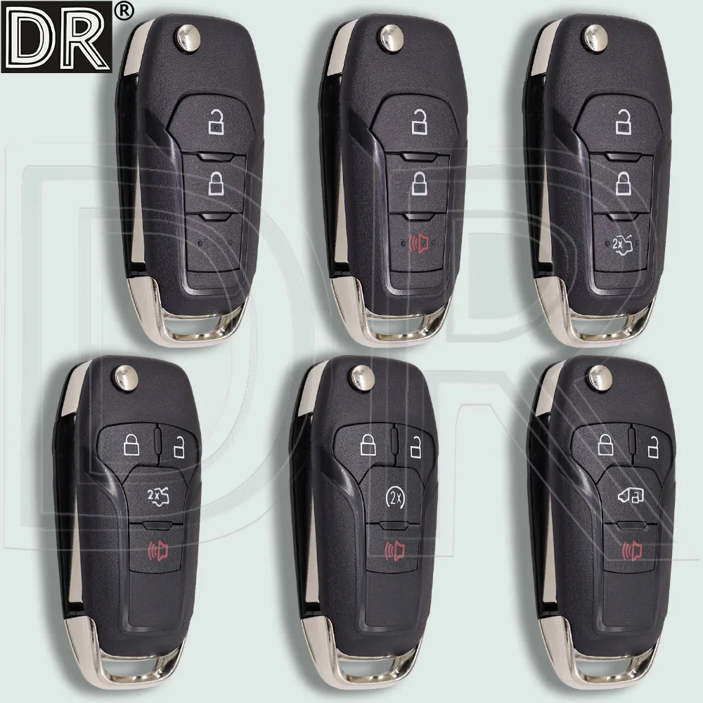 Dr substituição hu101 lâmina flip chave do carro caso escudo para ford fusion edge explorer escort fusão mk2 MK-7 ranger f150 mondeo kuka