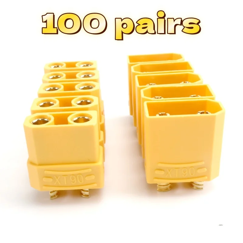 

100 pair XT90 Plug Male Female Bullet Connectors Plugs For RC Lipo Battery Wholesale Dropship