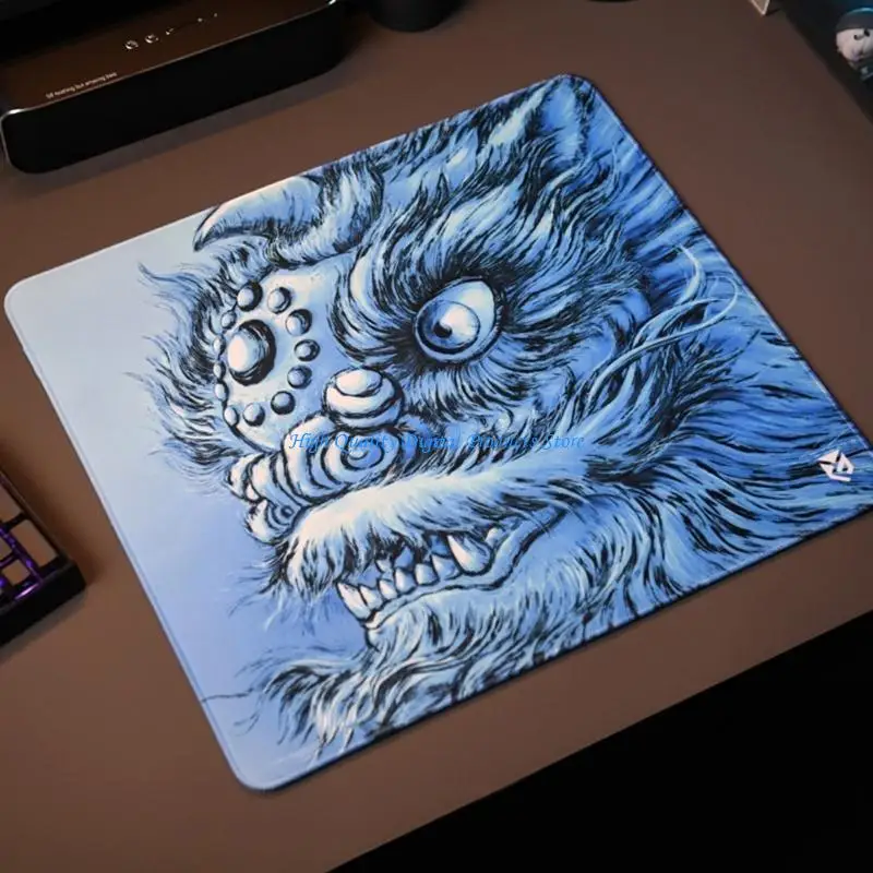 u2je kaitianxing الأسد ألعاب الماوس اللوحة القفل الحواف mousepad قاعدة مطاطية غير انزلاق