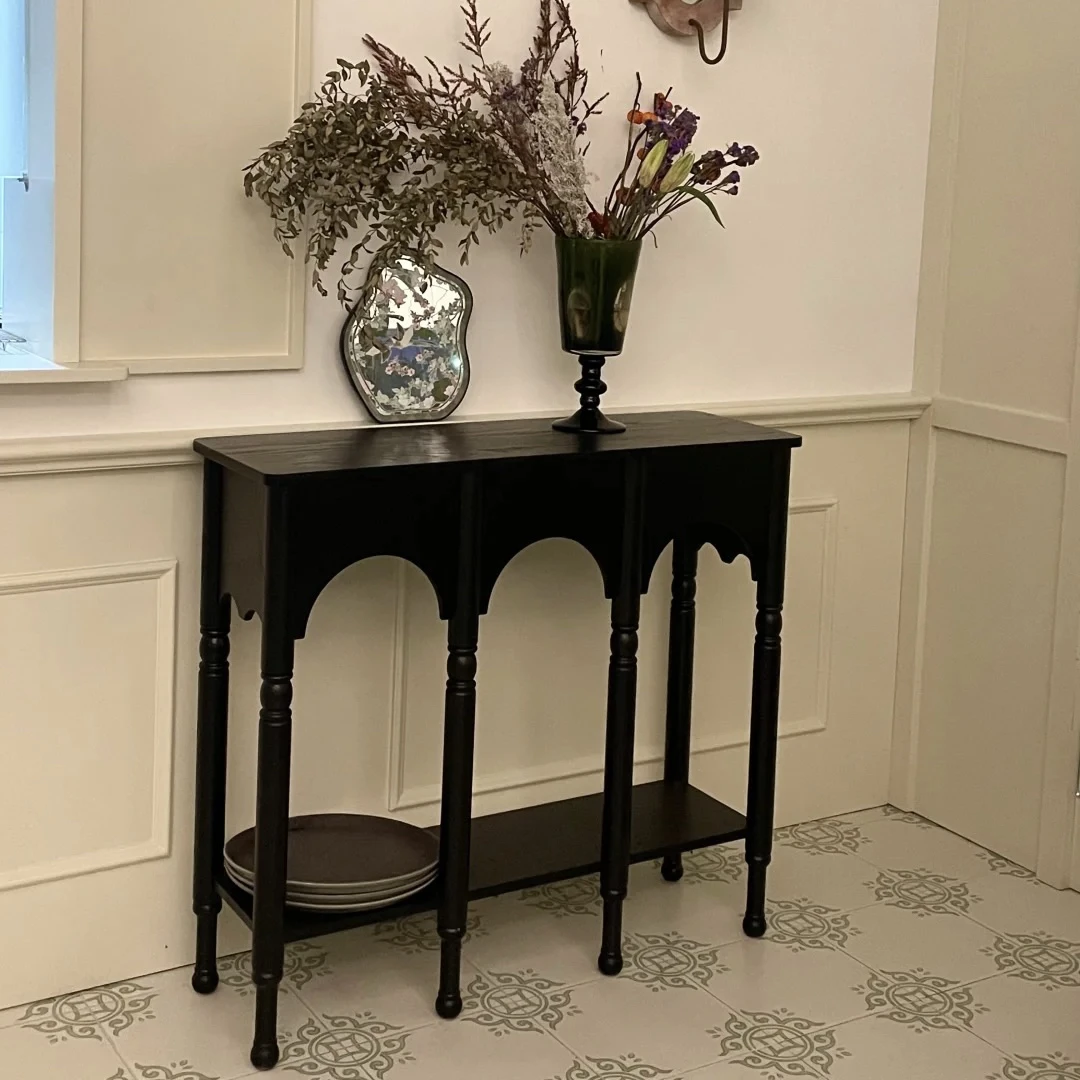 

Современный простой шкаф из массива дерева для гостиной, крыльца, вилла, декоративный шкаф, обеденный боковой шкаф