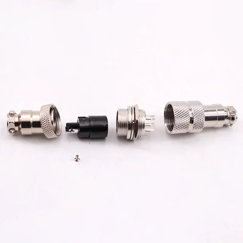 5PCS Male-Female Connector GX16 Aviation Socket Coupler 2/3/4/5/6/7/8/9 Core Pin Electric Cable Butt Mobile Type