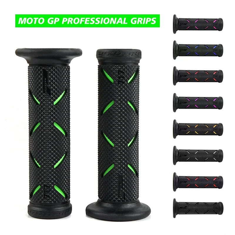 For Kawasaki ZX-25R ZX-4R ZX-6R ZX-10R ZX-10RR Motorcycle MOTO-GP Universal Rubber Handle Bar Grips