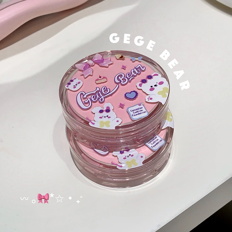 Gege Bear Concealer Kussen Met Navulling - Watermist Hydraterende Dewy Nude Jeugdige Glow $ Onder 10 |   Student-vriendelijk Chinees maken