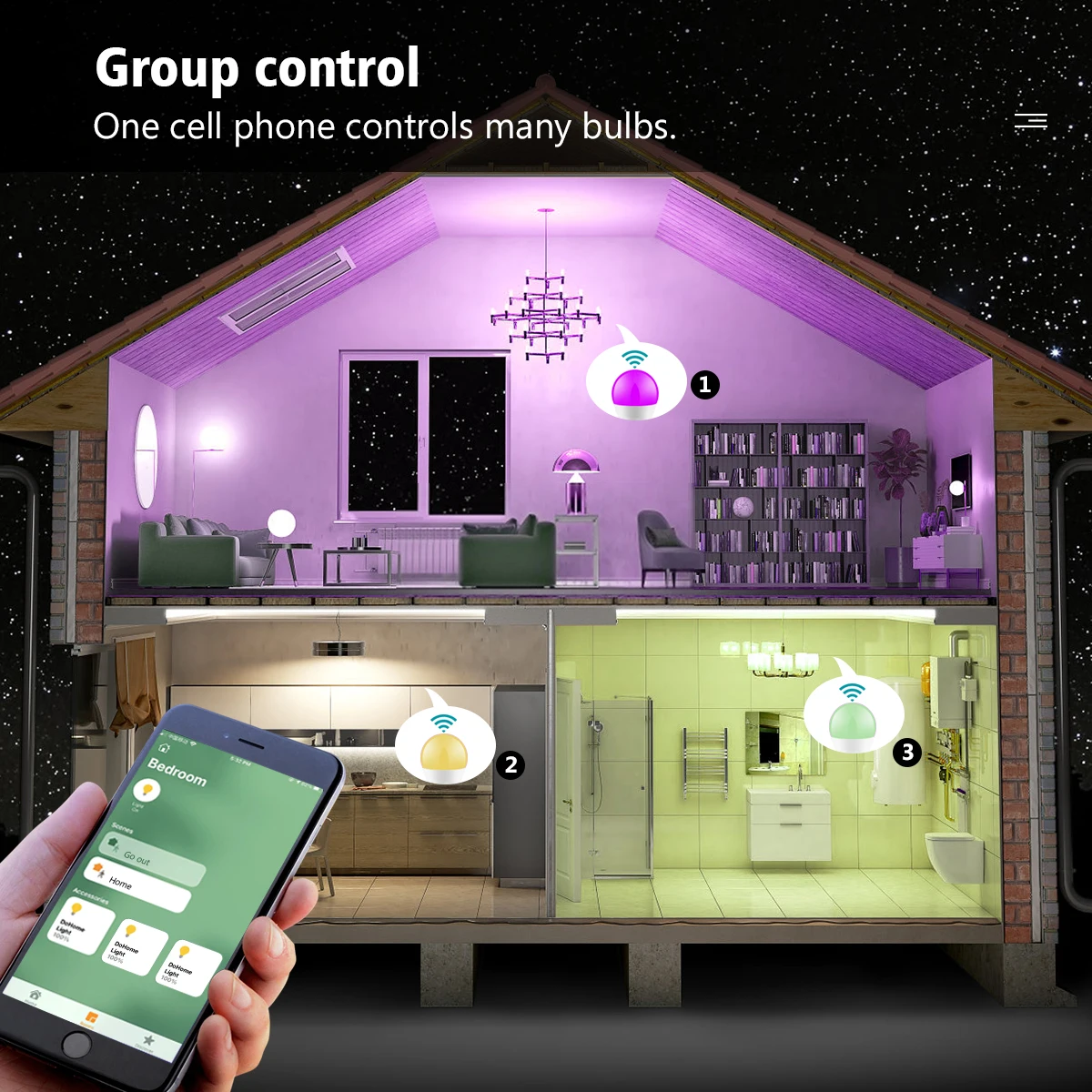 Imagem -04 - Inteligente Wi-fi Lâmpada Led Mfi Certified Siri Controle de Voz a Apple Homekit Alexa Google Home Gu10 E14 E27 Lâmpada Rgbcw