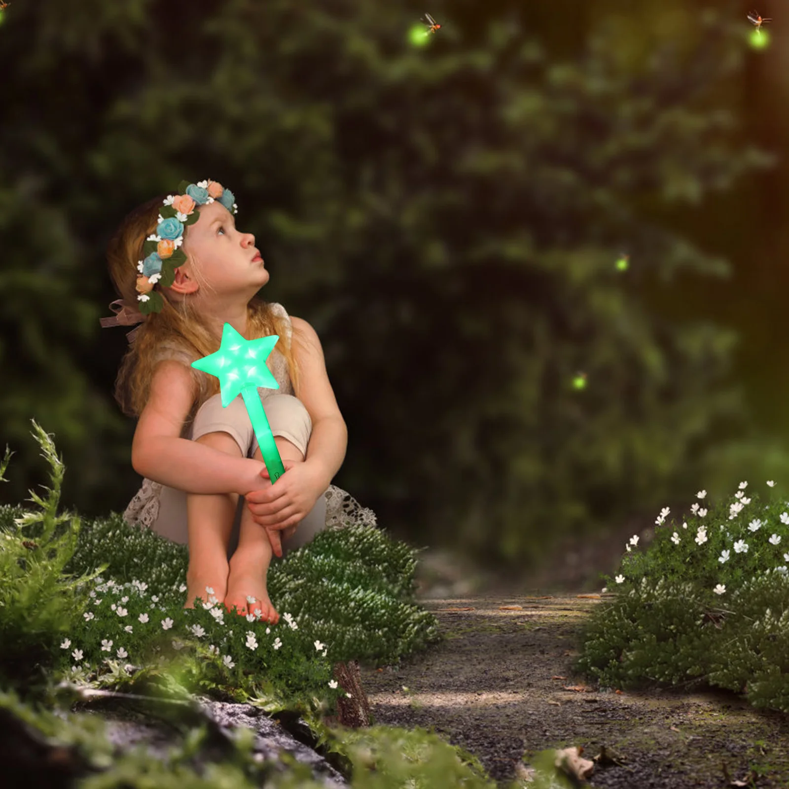 

5Pcs Star Glow Stick Plastic LED Colorful Light Stick Party Favor Concert Cheering Sticks Party Favor