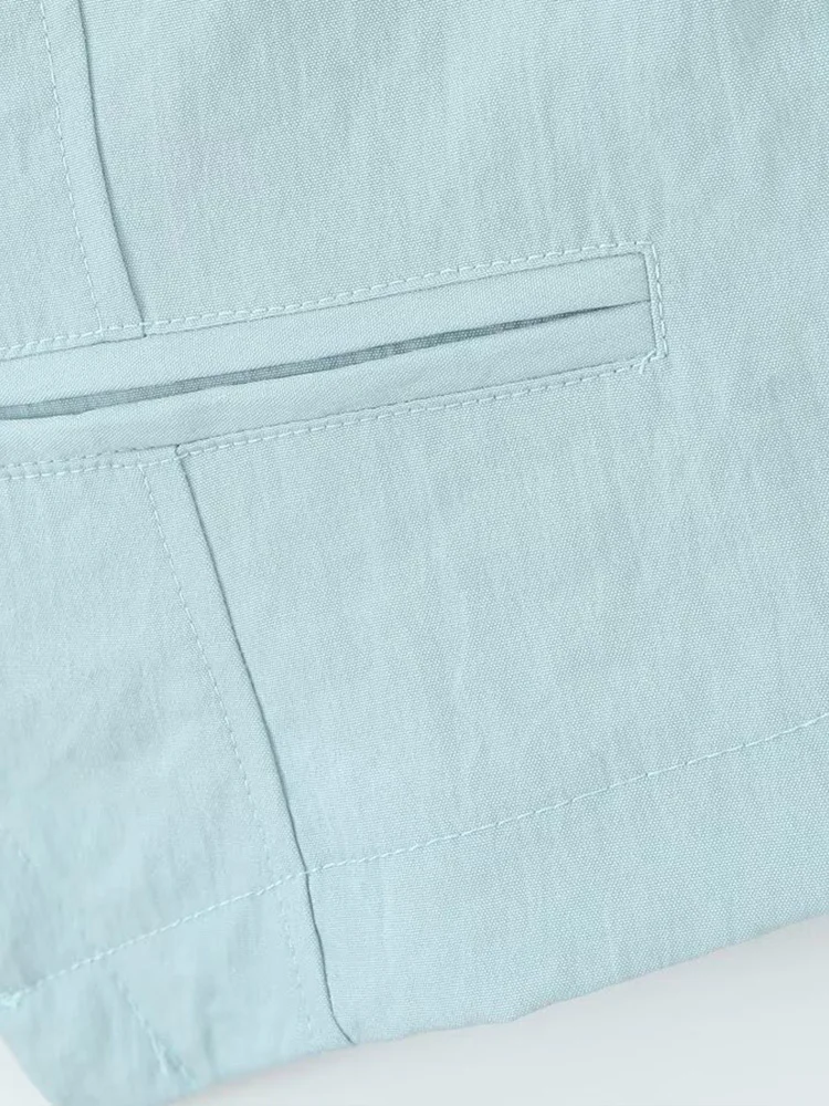 ชุดกระโปรงยาวและเสื้อกั๊กยีนส์สั้นสไตล์ยุโรป แฟชั่นผู้หญิงใหม่ อเนกประสงค์ เรียบง่าย ดูดี