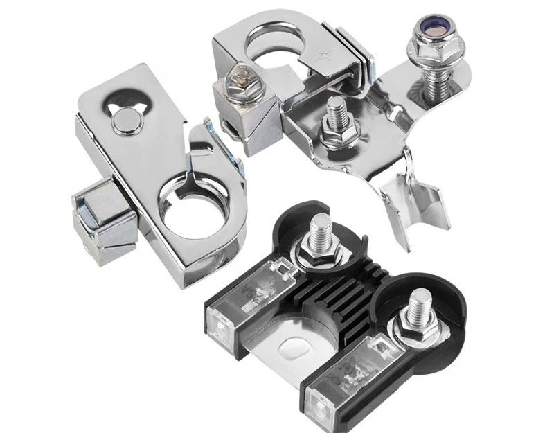 Black Vehicle Circuit Breaker Fuse Assembly, 120A 200A Auto Overcurrent Protection Fuse Part