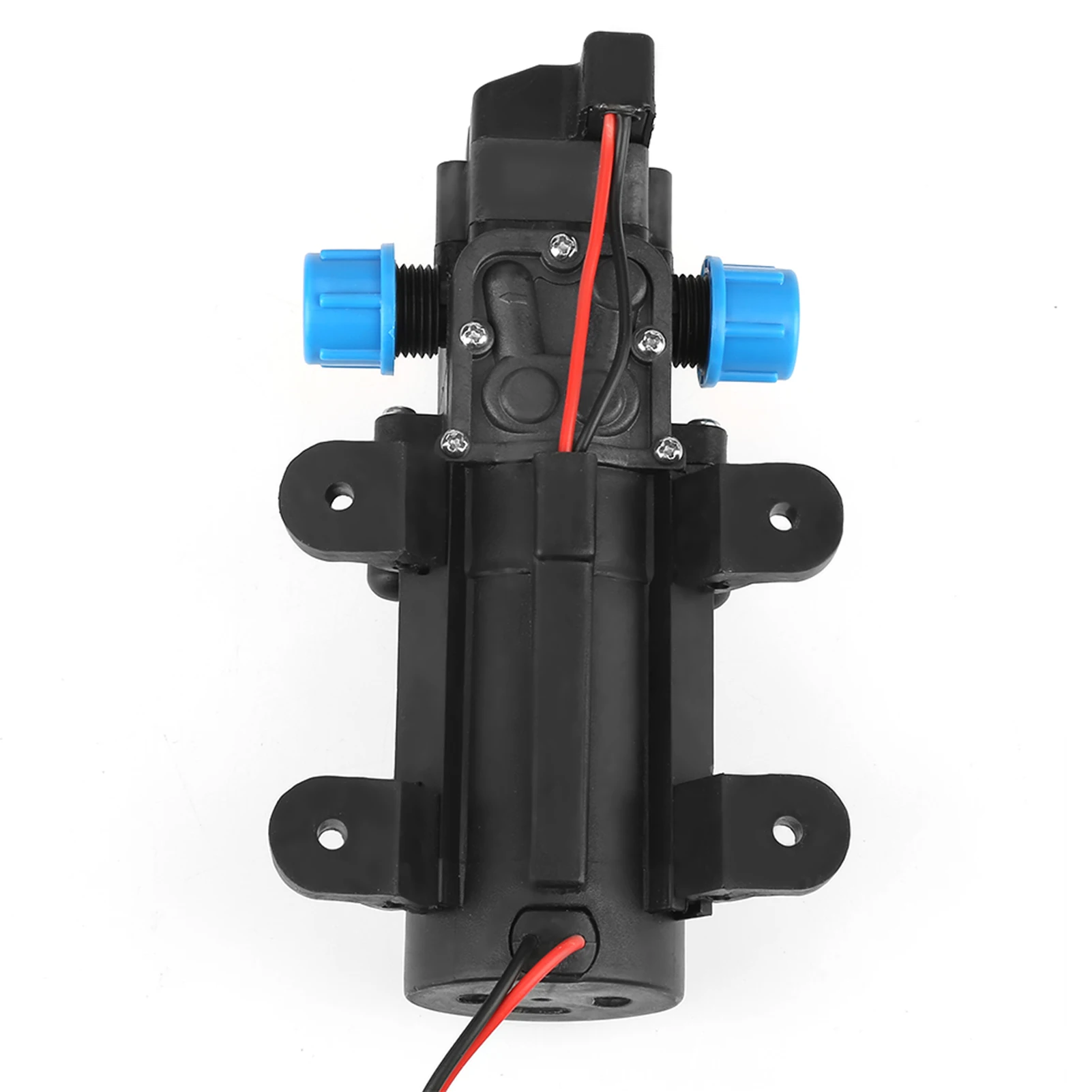 Diaphragm Water Pump, DC 12V 45W Micro Diaphragm Water Self Priming Pump Low Noise 4L/min Flow Black