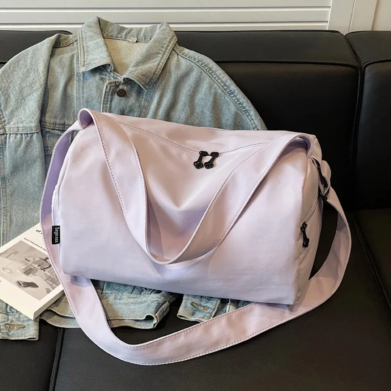 

Спортивная сумка для фитнеса для женщин, с отделениями для влажных и сухих вещей, большая вместимость, портативная, для коротких поездок, дорожная сумка для хранения багажа