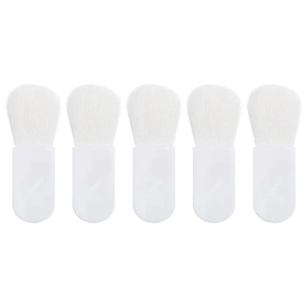 Mini brocha para colorete, artesanía fina, fácil de sostener, para mezclar, para maquillaje Facial, suministros de belleza portátiles, 5 uds.