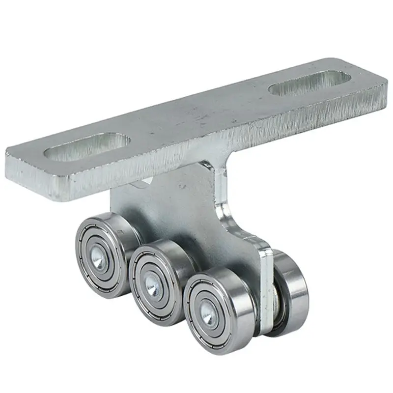 A78I Mute Hanging Wheel Sliding Door Track Hanging Pulley Bathroom Wooden Door T-Type Component Installation Roller