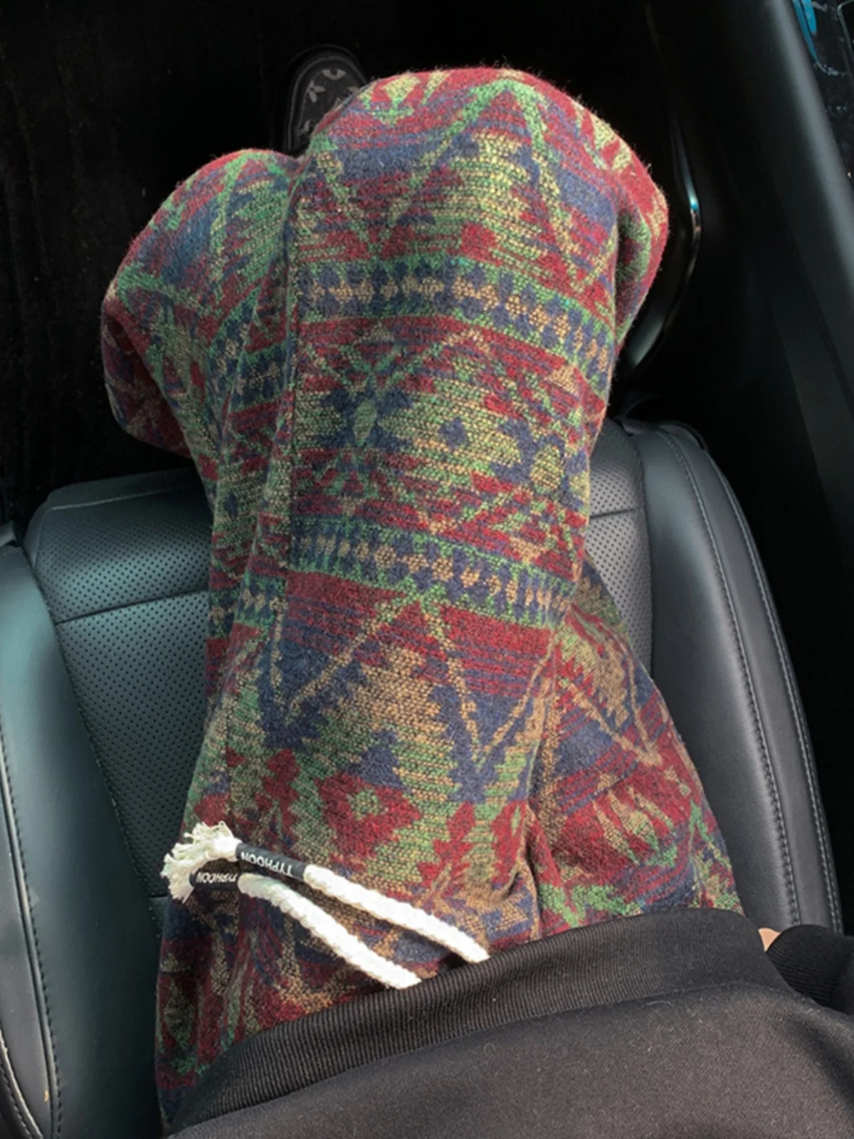 

Мужские вязаные брюки на флисовой подкладке в винтажном этническом стиле, прямого кроя, для осени и зимы