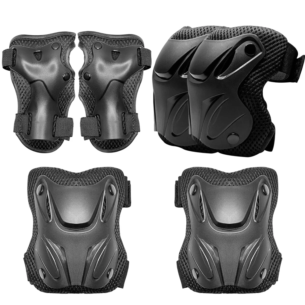 AliExpress XQWOXQ 6 in 1 Kids Protective Gear Set with Knee Pads Elbow Pads and Wrist Guards Ideal for Girls Boys Skating Skateboard Scooter Bike